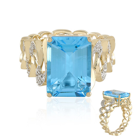 Anillo en oro con Topacio de Marambaia (SUHANA)