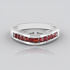 Anello in argento con Rubino Tanzania (de Melo Essence)