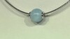 Zilveren hanger met een Braziliaanse Aquamarijn (MONOSONO COLLECTION)