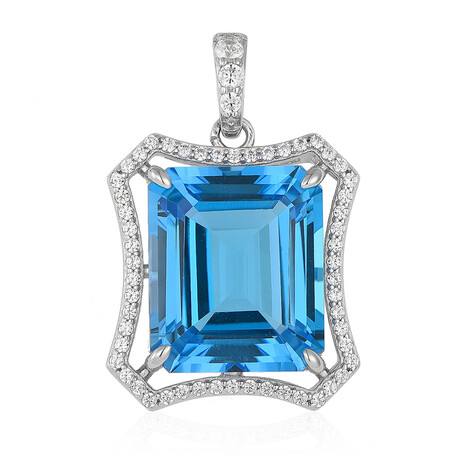 Pendentif en argent et Topaze de Marambaia