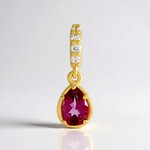 Ciondolo in argento con Topazio Rosa