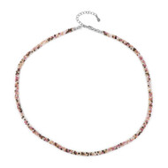 Collier en argent et Tourmaline rose du Brésil