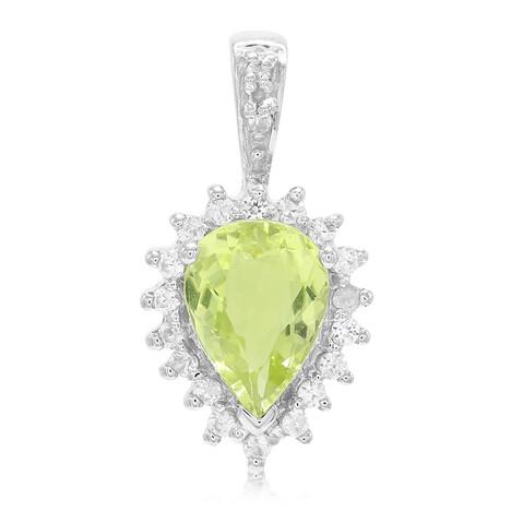 Pendentif en argent et Tourmaline cuprifère