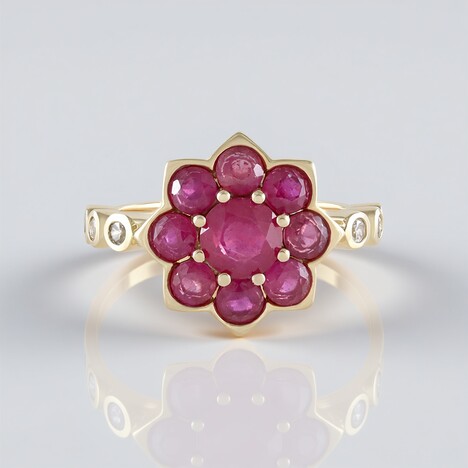 Anello in oro con Rubino del Madagascar (de Melo Gold)