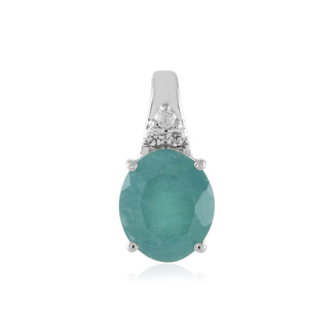 Zilveren hanger met een Grandidiriet