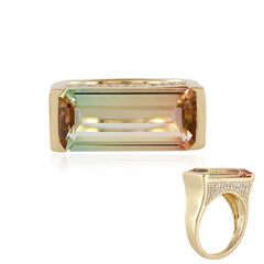 Mehrfarbiger Turmalin-Goldring (de Melo)