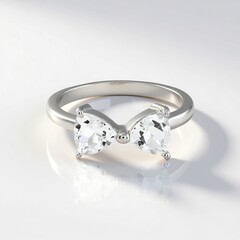Anello in argento con Topazio Bianco