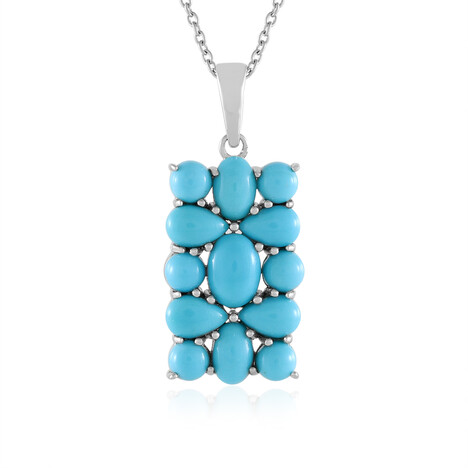 Collar en plata con Turquesa bella durmiente (Faszination Türkis)