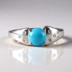 Anello in argento con Turchese
