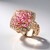 Anello in argento con Zaffiro Rosa (Gems en Vogue)