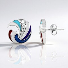 Orecchini in argento con Zircone