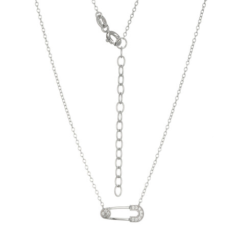 Zirkon-Silbercollier (Adela Silber)