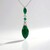 Collana in argento con Berillo color smeraldo