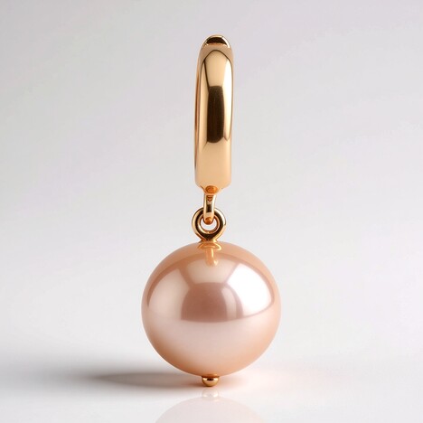 Pendentif en argent et Perle Ming de couleur pourpre (TPC)