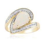 Brasilianischer Weißer Opal-Goldring