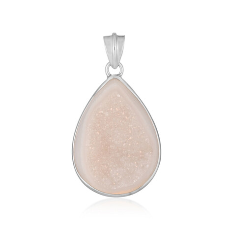 Colgante en plata con Ágata drusa (Bali Barong)
