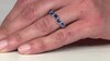 Anillo en plata con Cianita de Nepal