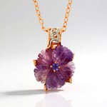 Collier en argent et Améthyste (Gems en Vogue)