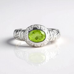 Anello in argento con Peridoto (de Melo Essence)
