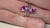 Zilveren ring met rhodolieten