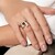 Anello in argento con Zaffiro Stellato Nero (de Melo Essence)