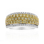 Anillo en oro con Diamante amarillo SI2 (CIRARI)