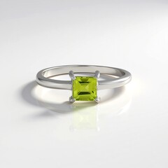 Anello in argento con Peridoto Arizona