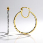 Orecchini in oro con Diamante SI1 (G) (Annette)