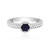 Blauer Saphir-Silberring (Ornaments by de Melo)