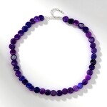 Collana in argento con Quarzo Porpora