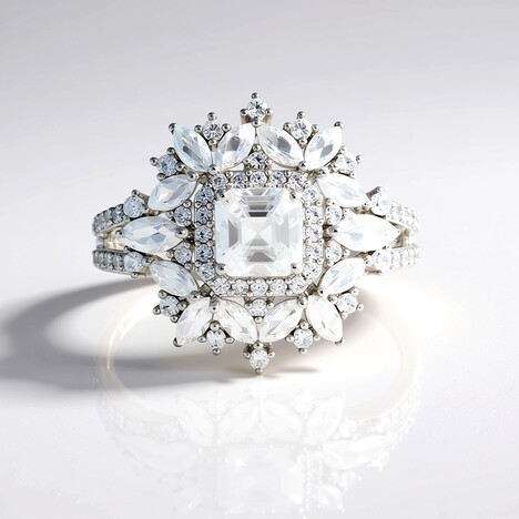 Anello in argento con Zircone (de Melo Essence)