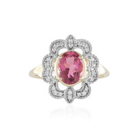 Bague en or et Tourmaline rose du Brésil