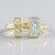 Anello in oro con Opale di Welo AAA (Ornaments by de Melo)