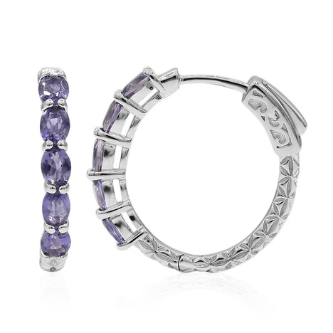 Iolith-Silberohrringe