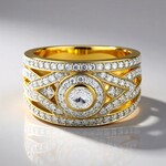 Anello in oro con Diamante SI1 (G) (Annette)