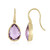 Pendientes en plata con Amatista Rosa de Francia