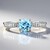 Blauer Apatit-Goldring (CIRARI)