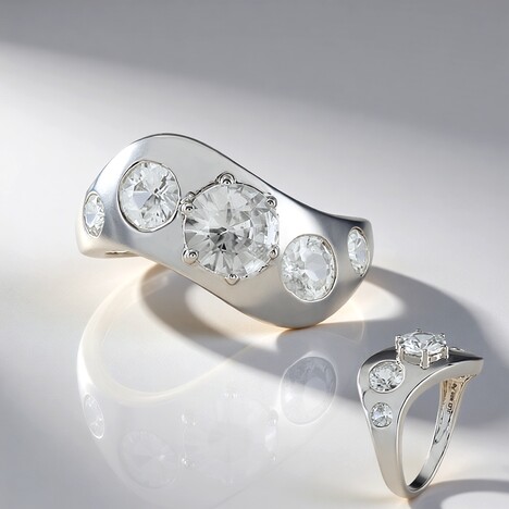 Anello in argento con Zircone (de Melo Essence)
