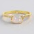 Bague en argent et Opale Welo
