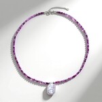 Collana in argento con Perla d'Acqua Dolce Bianca (MONOSONO COLLECTION)