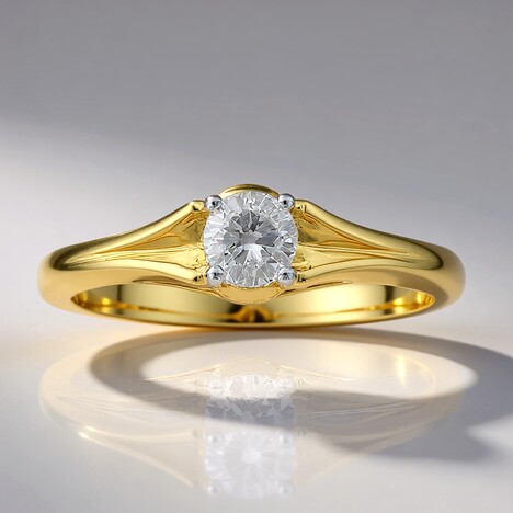 Anello in oro con Diamante SI1 (G) (Annette)