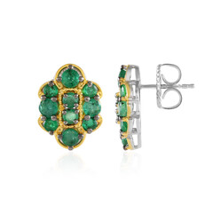 Pendientes en plata con Esmeralda de Zambia (Gems en Vogue)