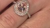 Gouden ring met een AAA Morganiet (CIRARI)