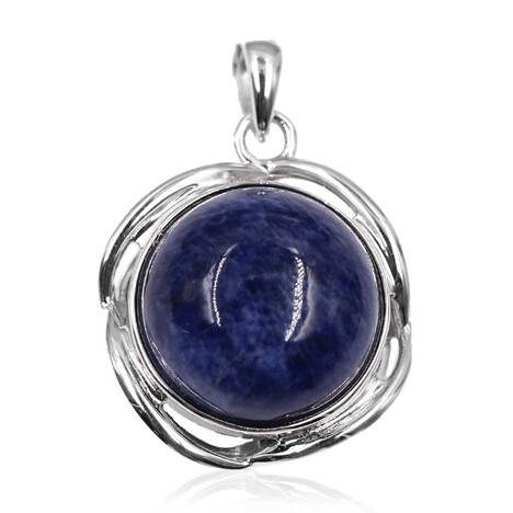 Sodalith-Silberanhänger