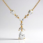 Collana in argento con Topazio Bianco