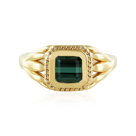 Bague en argent et Tourmaline verte de Benedito (Adela Silber)