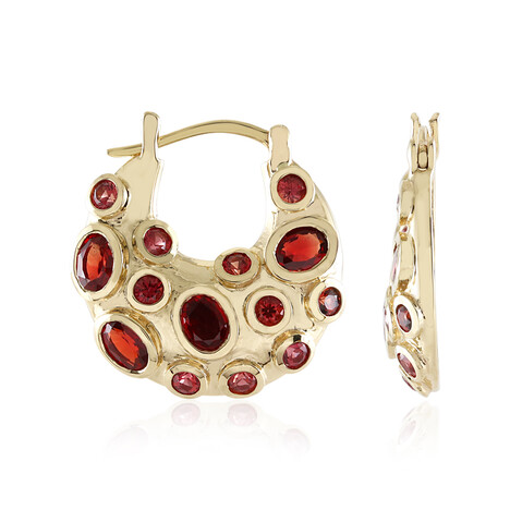 Orecchini in oro con Rubino Tanzania