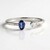Anello in argento con Zaffiro Ceylon Blu