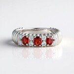 Anello in argento con Rubino Tanzania (de Melo Essence)