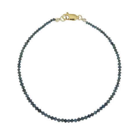 Gouden armband met blauwe diamanten (CUSTODANA)